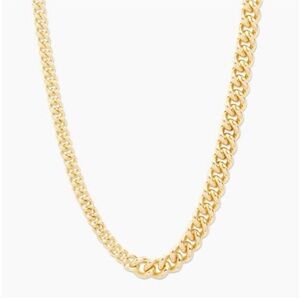 Gorjana 18k Gold Plated Lou Link Asymmetrical Necklace